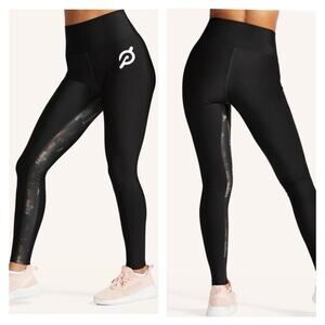 Peloton Show Up High Rise Leggings M Black